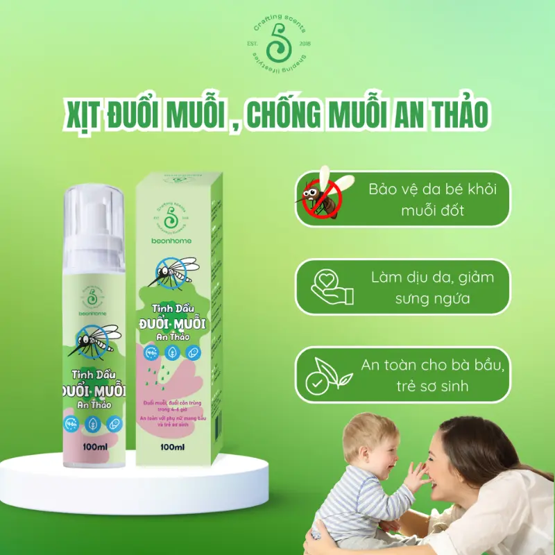 Chọn xịt đuổi muỗi cho trẻ sơ sinh
